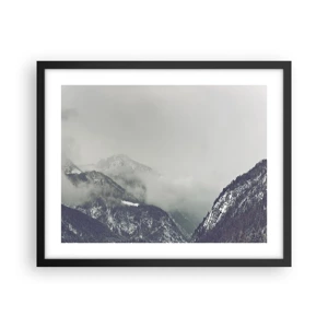 Poster in cornice nera - La valle delle nebbie - 50x40 cm