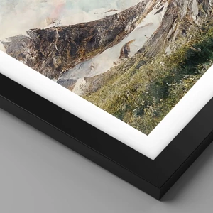 Poster in cornice nera - Lame di roccia - 100x70 cm