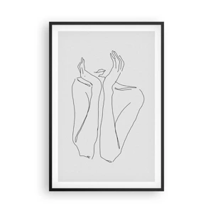 Poster in cornice nera - Quello che sognano le ragazze - 61x91 cm