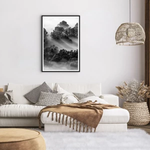 Poster in cornice nera - Risveglio dal sonno - 61x91 cm