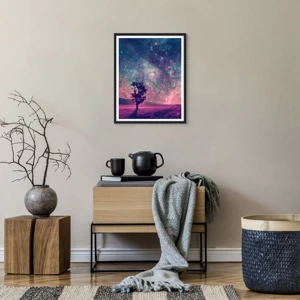 Poster in cornice nera - Sotto un cielo magico - 40x50 cm