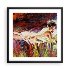 Poster in cornice nera - Venere pensierosa - 50x50 cm