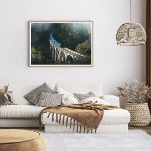 Poster in cornice rovere chiaro - Attrazione della natura - 100x70 cm