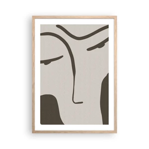 Poster in cornice rovere chiaro - Come un quadro di Modigliani - 50x70 cm