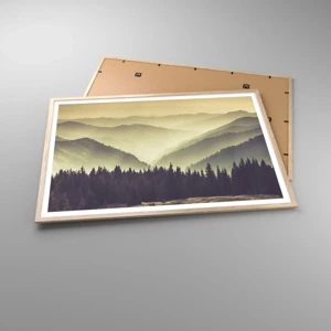 Poster in cornice rovere chiaro - Dopo sette montagne… - 100x70 cm