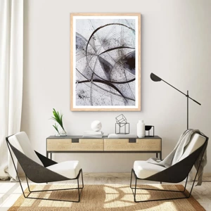 Poster in cornice rovere chiaro - Fantasia futuristica - 50x70 cm