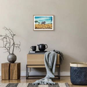 Poster in cornice rovere chiaro - Il grigio non è più di moda - 40x30 cm