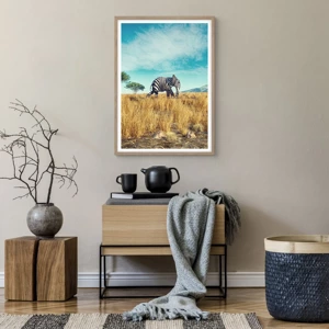 Poster in cornice rovere chiaro - Il grigio non è più di moda - 50x70 cm