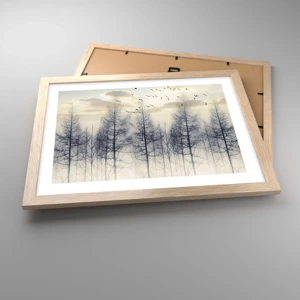 Poster in cornice rovere chiaro - Lo spirito della foresta - 40x30 cm