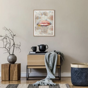 Poster in cornice rovere chiaro - Risveglia i sensi - 40x50 cm