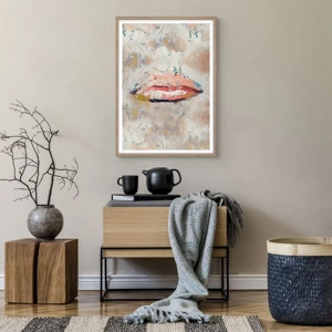 Poster in cornice rovere chiaro - Risveglia i sensi - 50x70 cm