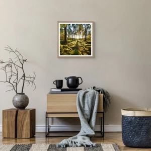 Poster in cornice rovere chiaro - …dopo sette foreste - 40x40 cm