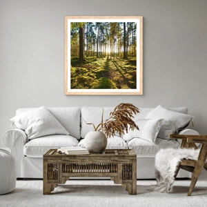 Poster in cornice rovere chiaro - …dopo sette foreste - 40x40 cm