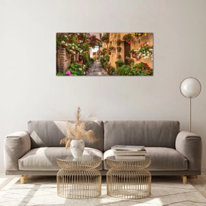 Quadro su vetro - Angolo italiano - 100x40 cm