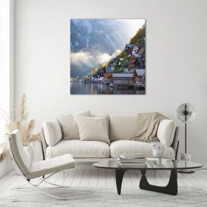 Quadro su vetro - Atmosfera alpina - 70x70 cm