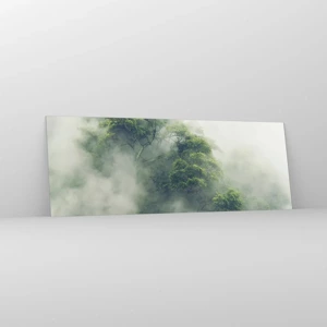 Quadro su vetro - Avvolti dalla nebbia - 140x50 cm