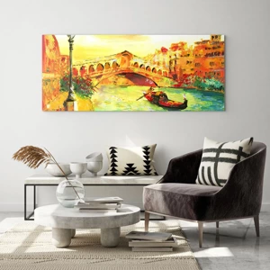 Quadro su vetro - Il pellegrinaggio degli innamorati - 160x50 cm