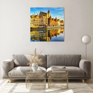 Quadro su vetro - Il riflesso del passato - 70x70 cm