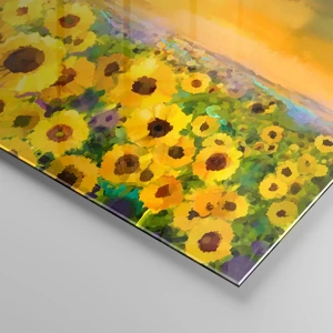 Quadro su vetro - Il sole è sceso sulla terra - 160x50 cm