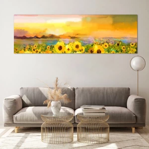 Quadro su vetro - Il sole è sceso sulla terra - 160x50 cm