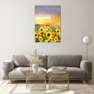 Quadro su vetro - Il sole è sceso sulla terra - 70x100 cm