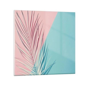 Quadro su vetro - Impressione tropicale - 70x70 cm