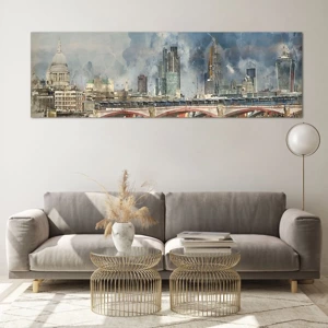 Quadro su vetro - Londra in tutta la sua bellezza - 160x50 cm