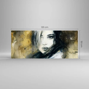 Quadro su vetro - Più innocente o sensuale? - 120x50 cm