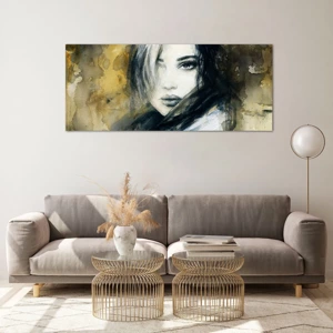 Quadro su vetro - Più innocente o sensuale? - 120x50 cm