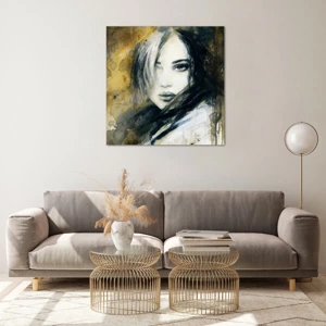 Quadro su vetro - Più innocente o sensuale? - 70x70 cm