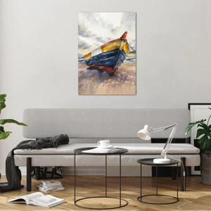 Quadro su vetro - Riposo sulla riva - 70x100 cm