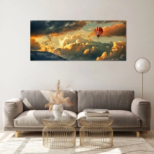 Quadro su vetro - Volo perché voglio - 120x50 cm